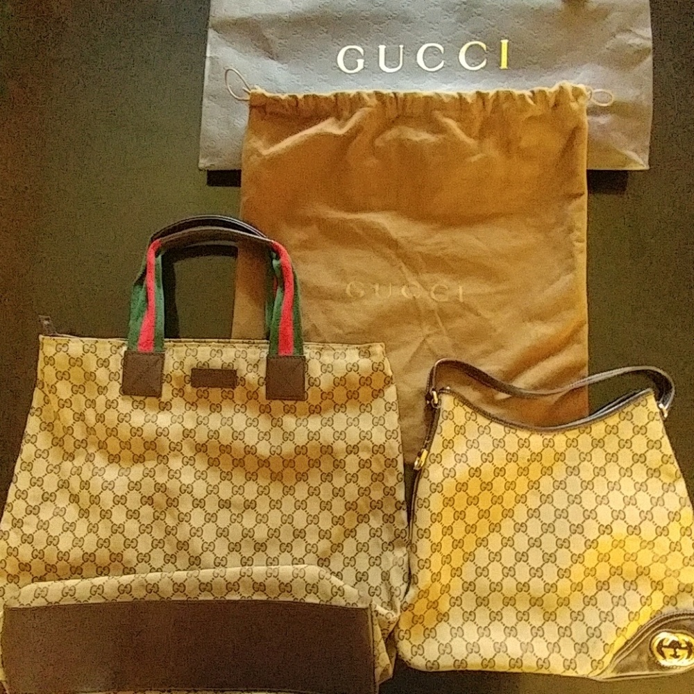 Authentic Gucci Purse and Tote Bundle w/ Dust Bag